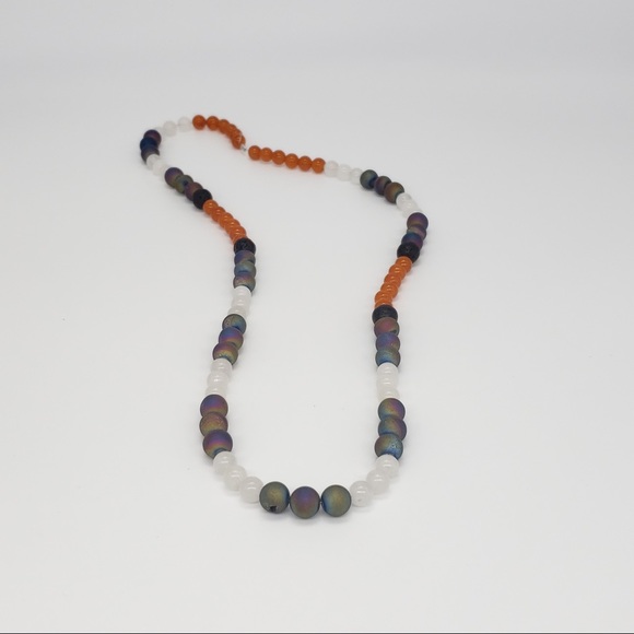 Sedona Druzy with Quartzite Beaded Necklace - Picture 7 of 9